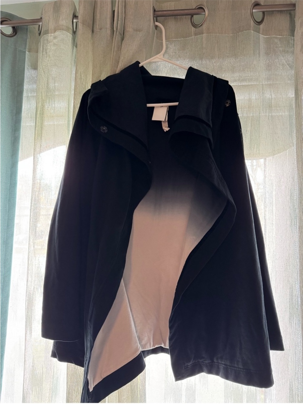 lululemon athletica Black Velour-Trim Jacket